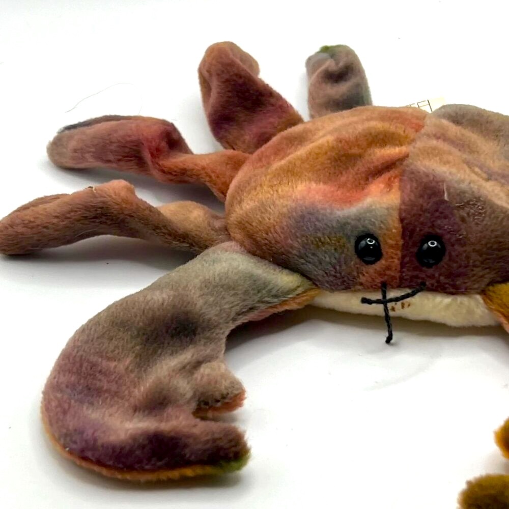 😎LAST CHANCE! $5/OR OFFERS CONSIDERED!💋 1996 Vintage Claude the crab beanie baby - Picture 3 of 6